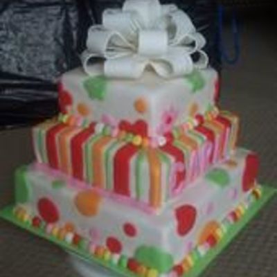 3 Tiered Square Cake