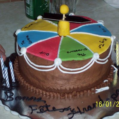 Dad's Spinner 60Th Birthday Cake
