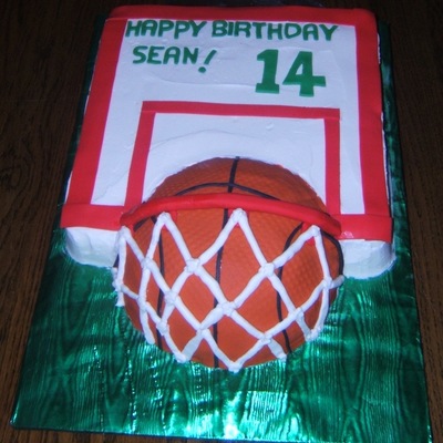 Birthday Basketball Cake
