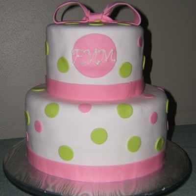 Girlie Baby Shower Cake