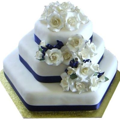 Blue Wedding Cake