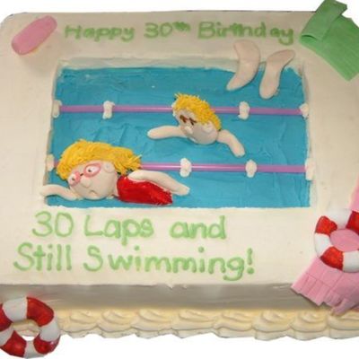Swimming Pool Cake