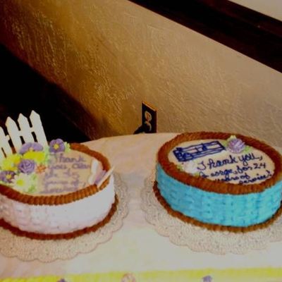 Two Retirement Personal Cakes