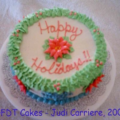 Happy Holidays Cake