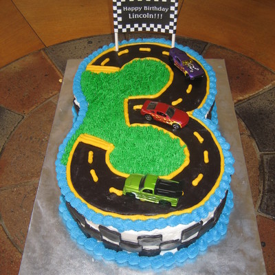 Race Cars Cake