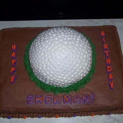 Golf Ball Cake