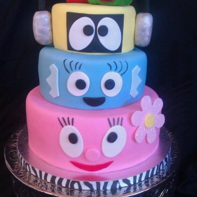 Yo Gabba Gabba Birthday Cake