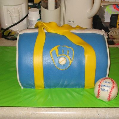 Brewers Duffel Bag Cake