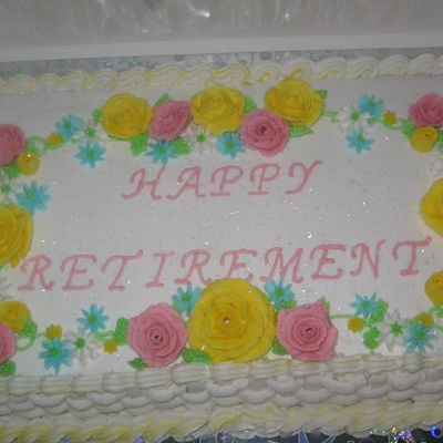 Retirement Cake For A Friend Of My Aunt
