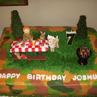 Camo Picnic Cake