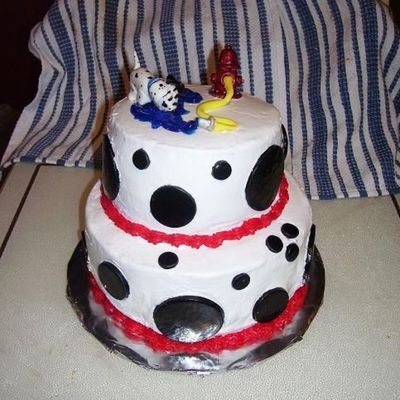 Dalmation Fire Cake