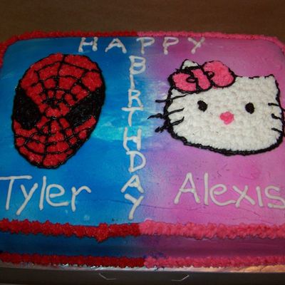 Spiderman/hello Kitty