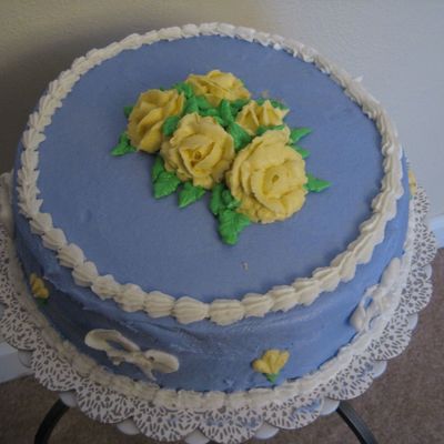 Purple Cake With Yellow