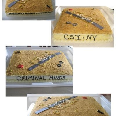 Crime Scene Cake