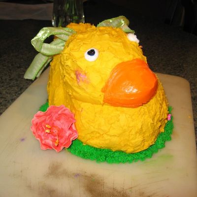 3 D Ducky Cake For Easter Dinner