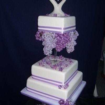 Lilac Wedding Cake