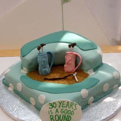 30Th Anniversary Golf Cake.