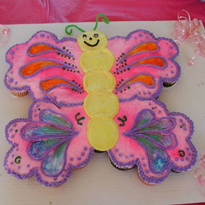 Butterfly Cupcake Cake