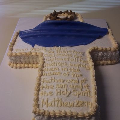 Cross Cake With Bible Verse