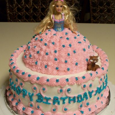 Miniature Barbie Cake