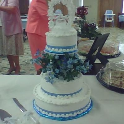 Blue Wedding Cake