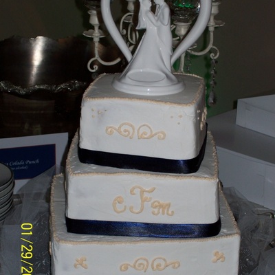 Square Wedding Cake