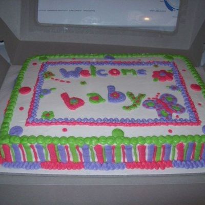 Welcome Baby Cake