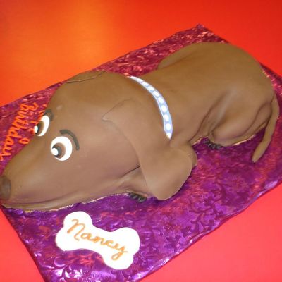 Dachshund Birthday Cake