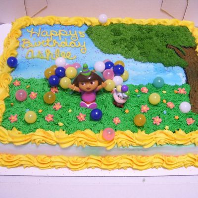 Dora Birthday Cake