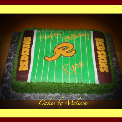 Redskin Birthday Cake