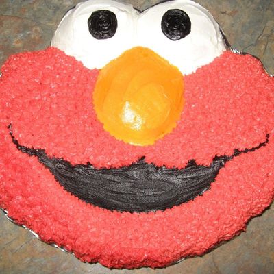 Logan's Elmo Cake