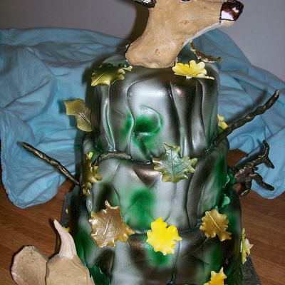 Deer Camo Cake
