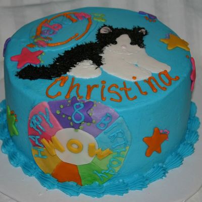Webkinz Black And White Cat Cake