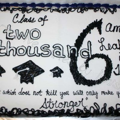2006 Hs Graduation Sheet Cake