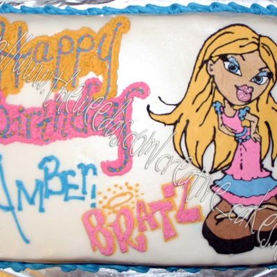 Bratz Birthday Cake Buttercream Transfer