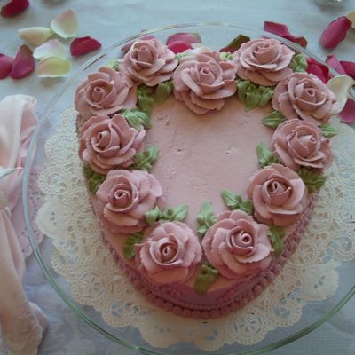 Valentines Heart Cake