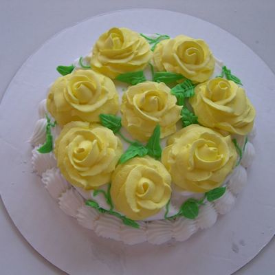 Yellow Rose Cake