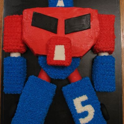 Optimus Prime Transformer Cake
