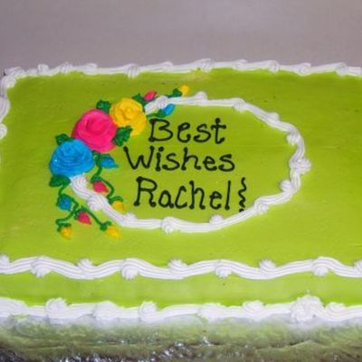 Bright Colored Shower Cake!