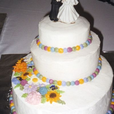 Buttercream Wildflower Cake