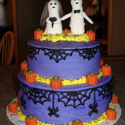 Halloween Wedding Cake