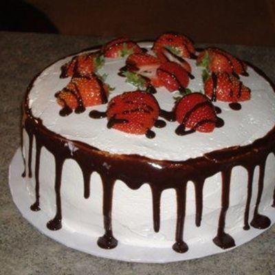 Chocolate Covered Strawberry Cake