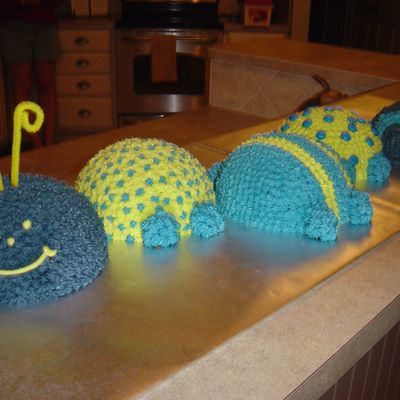 Caterpillar Birthday Cake