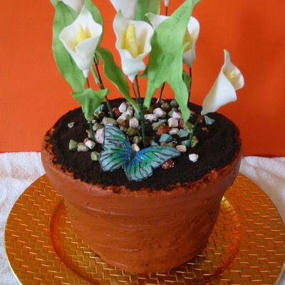 Calla Lilly Flower Pot