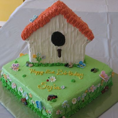 Bird House Cake