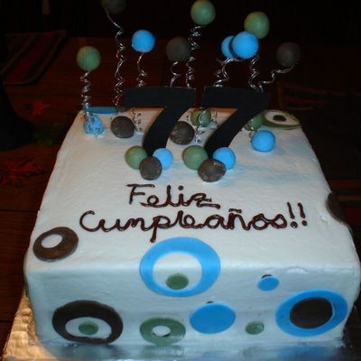 77Th Birthday Cake