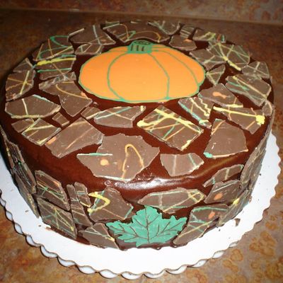 Mosaic Thanksgiving Cake