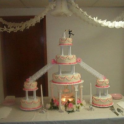 Pink Wedding Cake