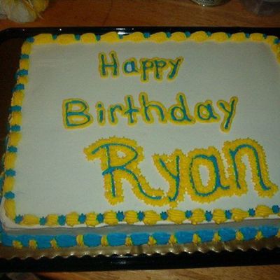Yellow & Blue Cake