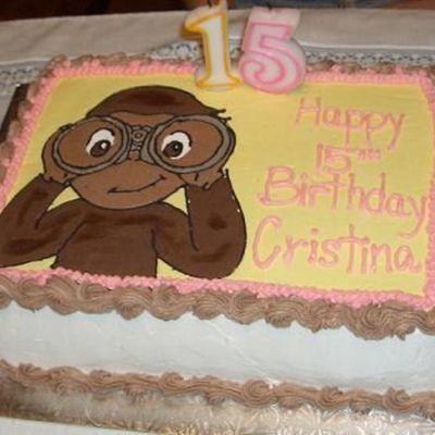 Curious George Cake